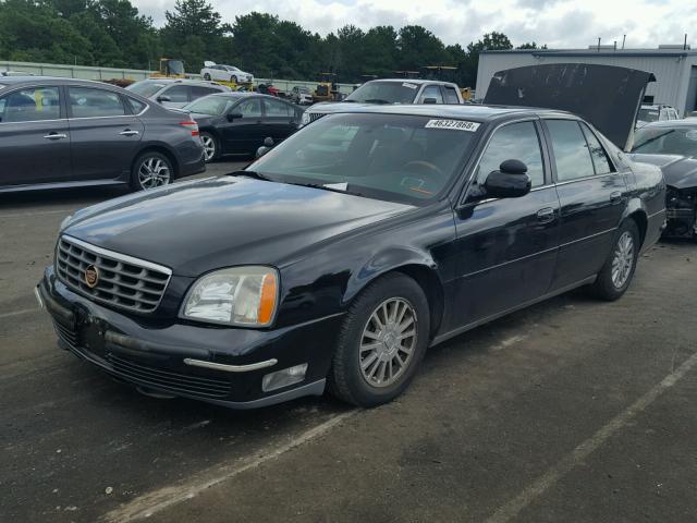 1G6KE57Y44U206586 - 2004 CADILLAC DEVILLE DH BLACK photo 2