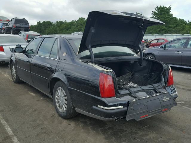 1G6KE57Y44U206586 - 2004 CADILLAC DEVILLE DH BLACK photo 3