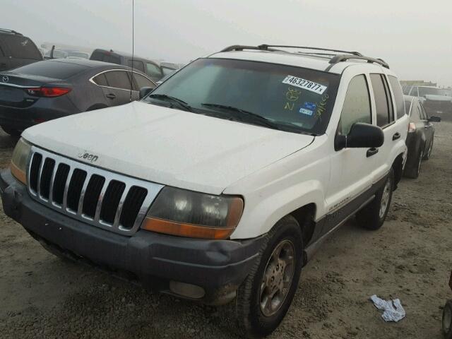 1J4GX48S31C665475 - 2001 JEEP GRAND CHER WHITE photo 2