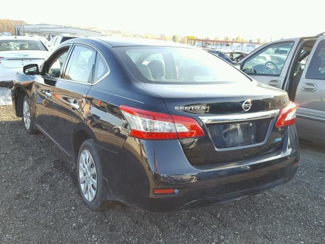 3N1AB7AP1EY284404 - 2014 NISSAN SENTRA BLACK photo 3