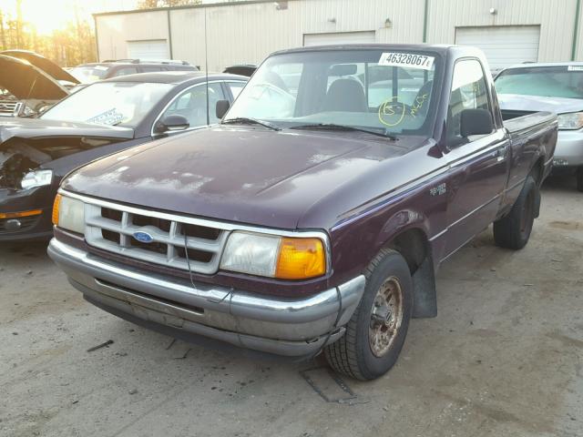 1FTCR10A9PPA17575 - 1993 FORD RANGER BLACK photo 2