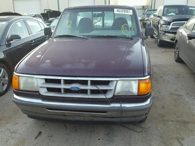 1FTCR10A9PPA17575 - 1993 FORD RANGER BLACK photo 9