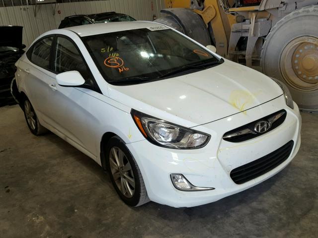 KMHCU4AEXCU194743 - 2012 HYUNDAI ACCENT WHITE photo 1