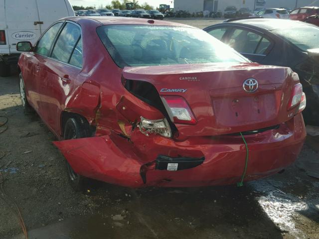 4T4BF3EK3BR177254 - 2011 TOYOTA CAMRY BASE RED photo 3