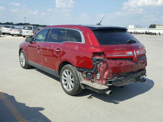 2LMHJ5AT8DBL53368 - 2013 LINCOLN MKT RED photo 3