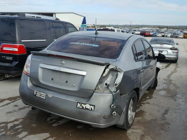 3N1AB6AP0CL697676 - 2012 NISSAN SENTRA 2.0 GRAY photo 4