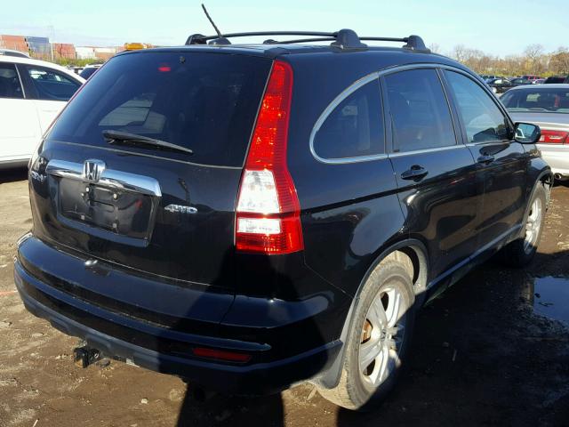 5J6RE4H79BL104807 - 2011 HONDA CR-V EXL BLACK photo 4