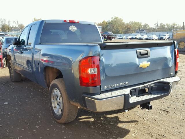 1GCRCSE00CZ335908 - 2012 CHEVROLET SILVERADO BLUE photo 3