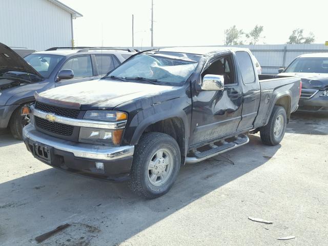 1GCDT19E188125275 - 2008 CHEVROLET COLORADO BLACK photo 2