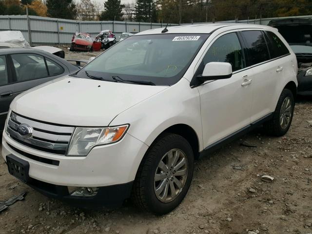 2FMDK4KC0ABA03972 - 2010 FORD EDGE LIMIT WHITE photo 2