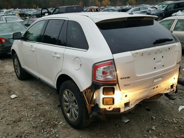 2FMDK4KC0ABA03972 - 2010 FORD EDGE LIMIT WHITE photo 3