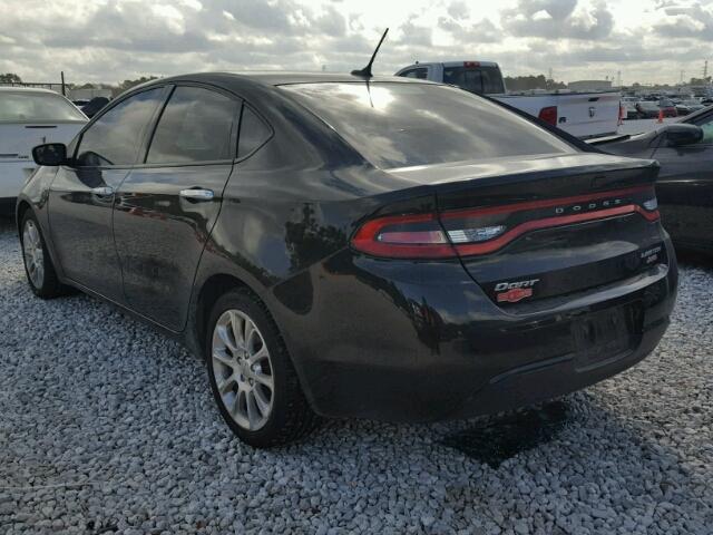 1C3CDFCB2ED702715 - 2014 DODGE DART LIMIT BLACK photo 3