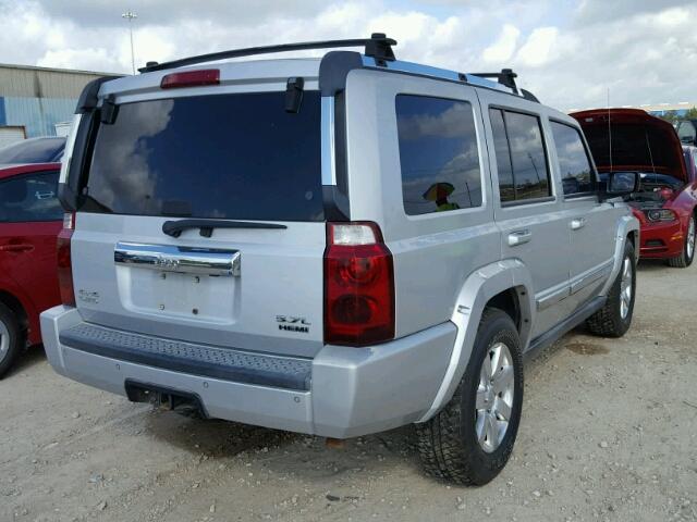 1J8HG58296C215443 - 2006 JEEP COMMANDER SILVER photo 4
