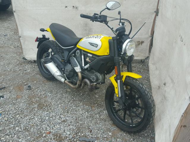 ML015ANM4FT000047 - 2015 DUCATI SCRAMBLER YELLOW photo 1