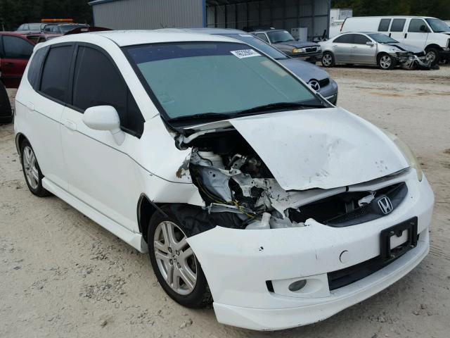 JHMGD38697S006440 - 2007 HONDA FIT S WHITE photo 1