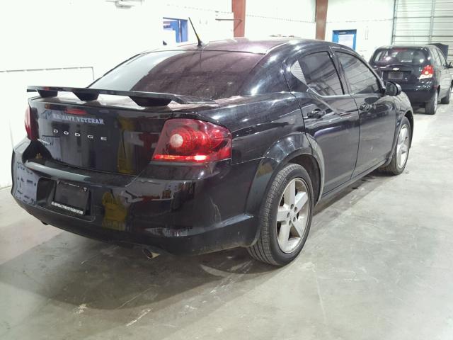 1C3CDZAG9DN771426 - 2013 DODGE AVENGER SE BLACK photo 4