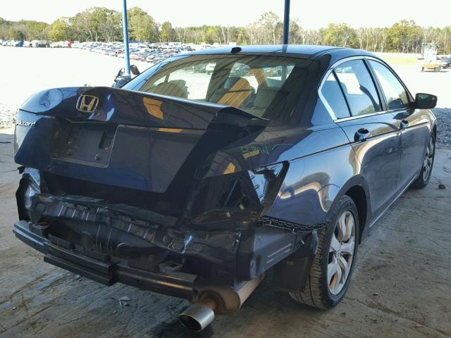 1HGCP2F81AA086434 - 2010 HONDA ACCORD EXL BLUE photo 4