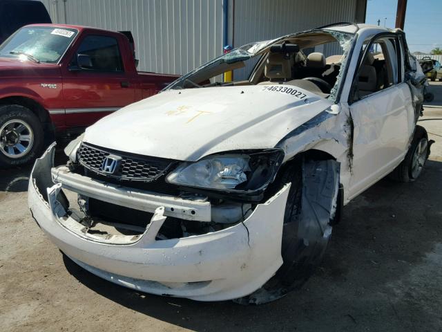 1HGEM22954L032112 - 2004 HONDA CIVIC EX WHITE photo 2