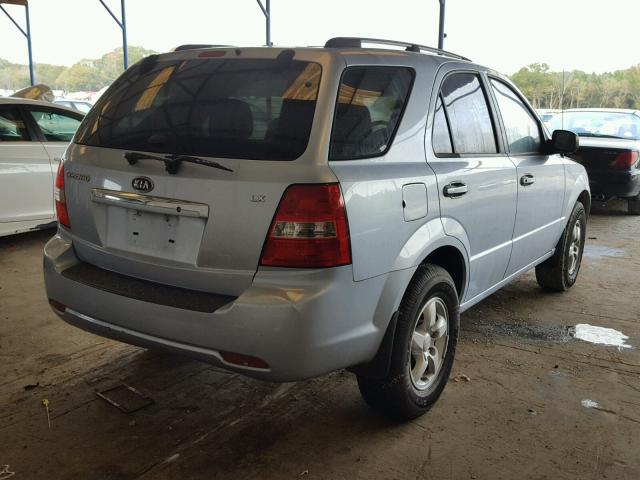 KNDJC735185795893 - 2008 KIA SORENTO EX SILVER photo 4