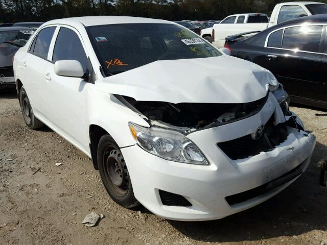 1NXBU40EX9Z117182 - 2009 TOYOTA COROLLA BA WHITE photo 1