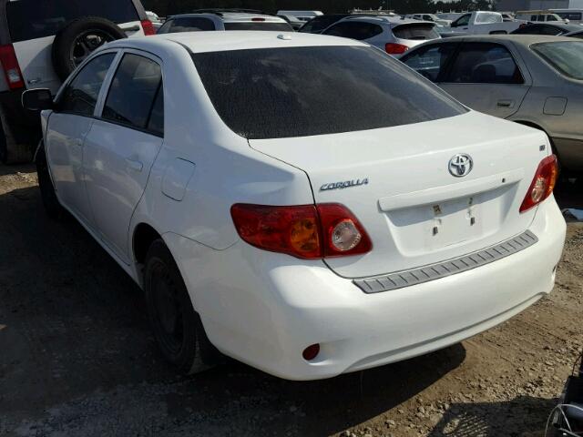 1NXBU40EX9Z117182 - 2009 TOYOTA COROLLA BA WHITE photo 3