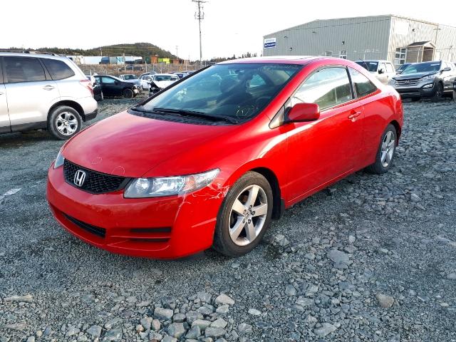 2HGFG1B65AH006923 - 2010 HONDA CIVIC LX RED photo 2