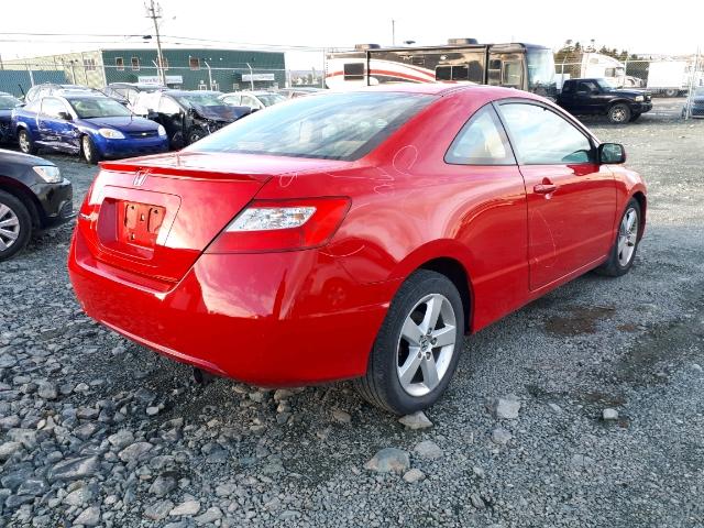 2HGFG1B65AH006923 - 2010 HONDA CIVIC LX RED photo 4