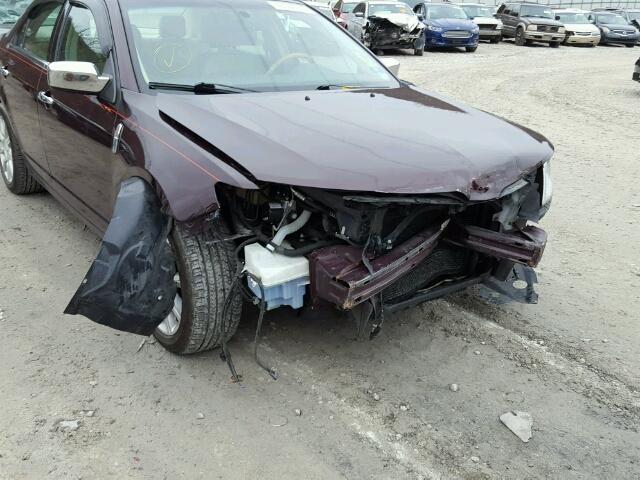 3LNHL2JCXCR834131 - 2012 LINCOLN MKZ MAROON photo 9