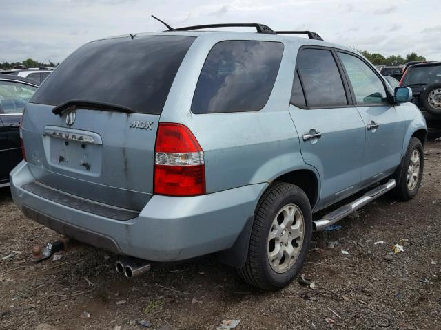 2HNYD18652H531659 - 2002 ACURA MDX TOURIN BLUE photo 4