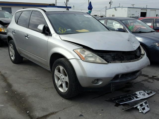 JN8AZ08T85W311368 - 2005 NISSAN MURANO SL SILVER photo 1