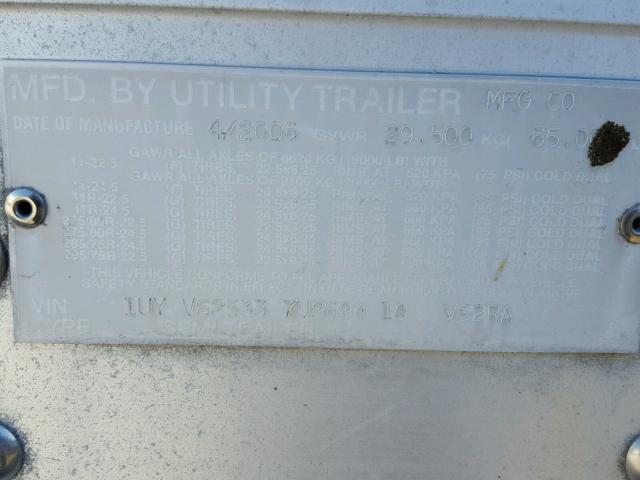 1UYVS25337U969410 - 2007 UTILITY TRAILER WHITE photo 10