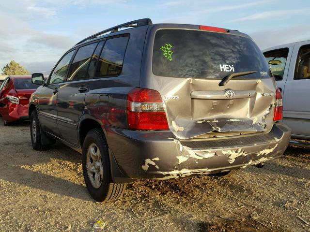 JTEDD21A740090760 - 2004 TOYOTA HIGHLANDER BLUE photo 3