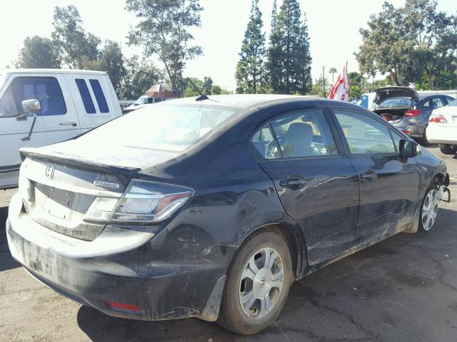 19XFB4F29DE200926 - 2013 HONDA CIVIC HYBR BLACK photo 4