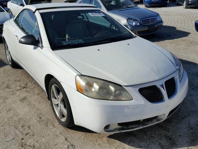 1G2ZH361274155500 - 2007 PONTIAC G6 GT WHITE photo 1