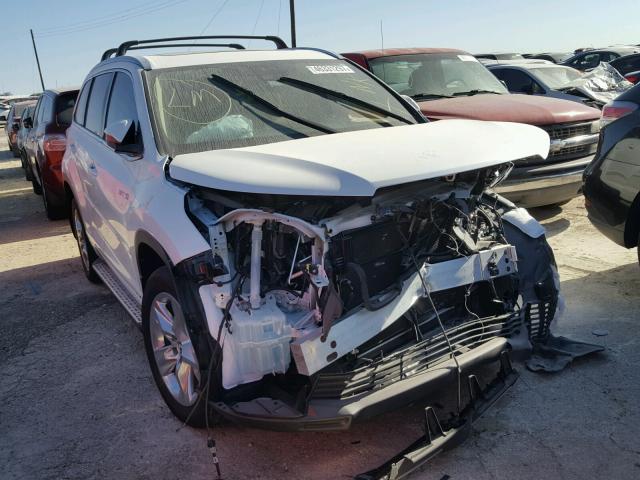 5TDDGRFH0JS036865 - 2018 TOYOTA HIGHLANDER WHITE photo 1