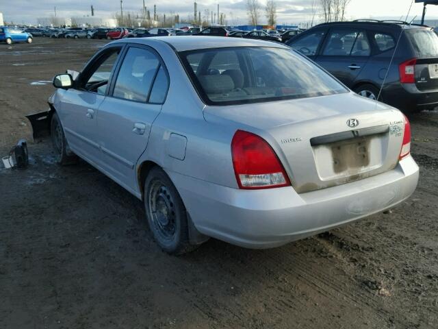 KMHDM45D71U180432 - 2001 HYUNDAI ELANTRA GL SILVER photo 3