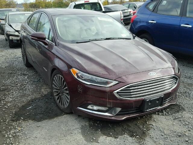 3FA6P0RU3HR303478 - 2017 FORD FUSION TIT BURGUNDY photo 1