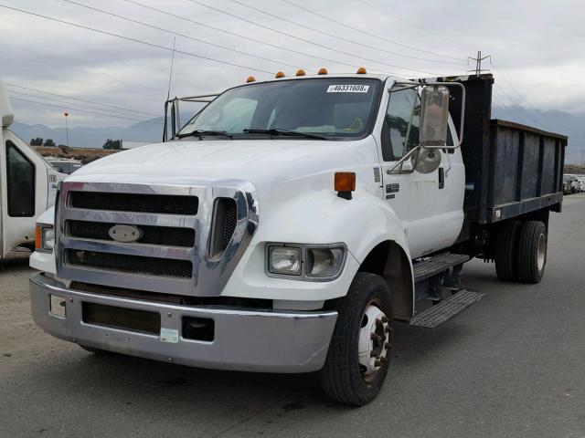 3FRNX65055V125896 - 2005 FORD F650 SUPER WHITE photo 2