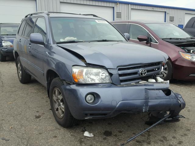 JTEEP21A970203463 - 2007 TOYOTA HIGHLANDER BLUE photo 1