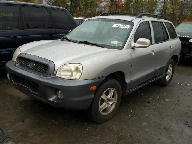 KM8SC73D03U455883 - 2003 HYUNDAI SANTA FE G SILVER photo 2