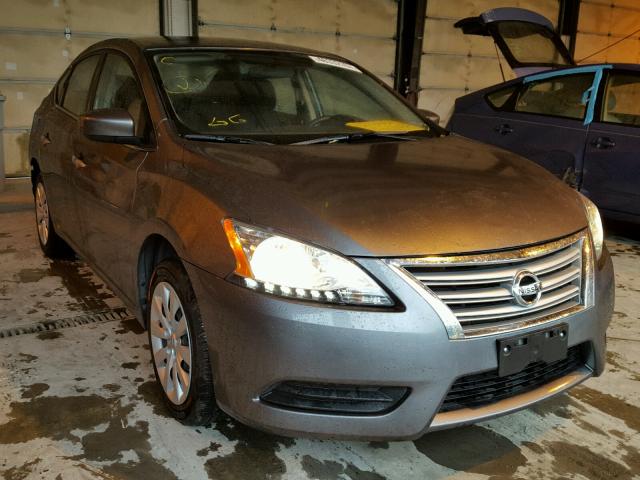 3N1AB7AP5FY228404 - 2015 NISSAN SENTRA S GRAY photo 1