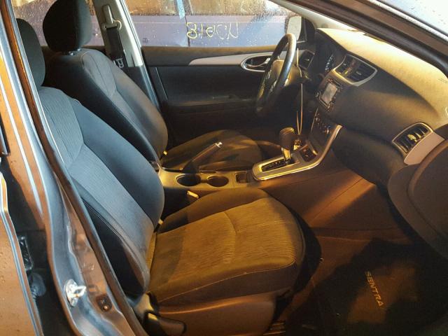 3N1AB7AP5FY228404 - 2015 NISSAN SENTRA S GRAY photo 5