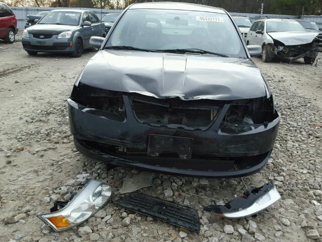 1G8AJ55F67Z202773 - 2007 SATURN ION LEVEL BLACK photo 9