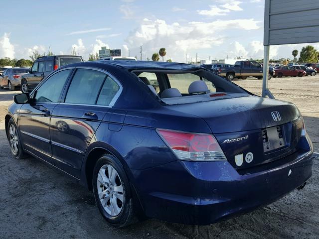 JHMCP26438C076464 - 2008 HONDA ACCORD BLUE photo 3