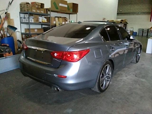 JN1BV7AP1EM675390 - 2014 INFINITI Q50 BASE BLUE photo 4