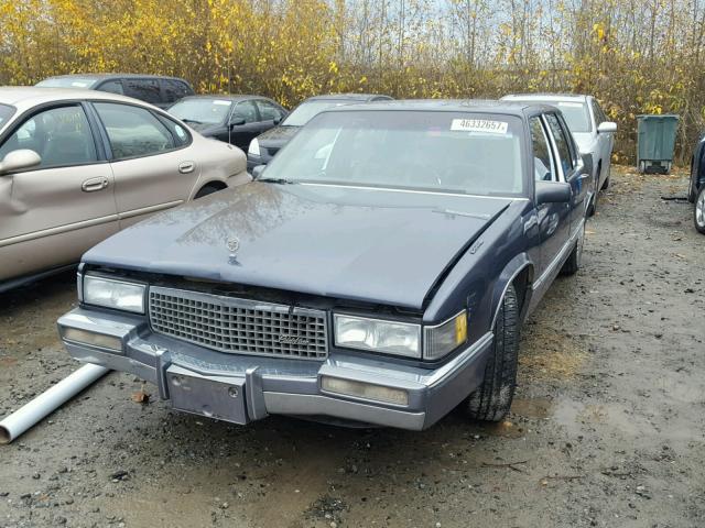 1G6CD5336L4254672 - 1990 CADILLAC DEVILLE BLUE photo 2