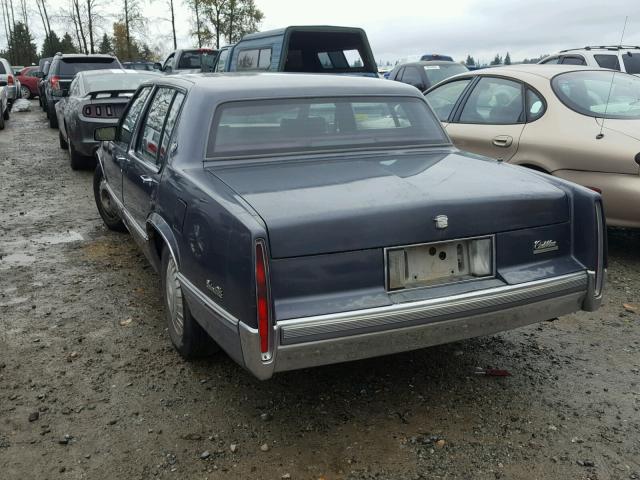 1G6CD5336L4254672 - 1990 CADILLAC DEVILLE BLUE photo 3