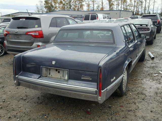 1G6CD5336L4254672 - 1990 CADILLAC DEVILLE BLUE photo 4