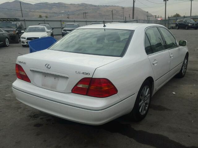 JTHBN30F010020748 - 2001 LEXUS LS 430 WHITE photo 4