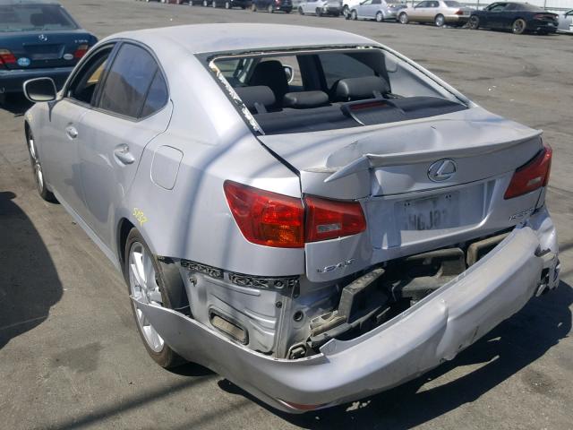 JTHBE262465011706 - 2006 LEXUS IS 350 SILVER photo 3